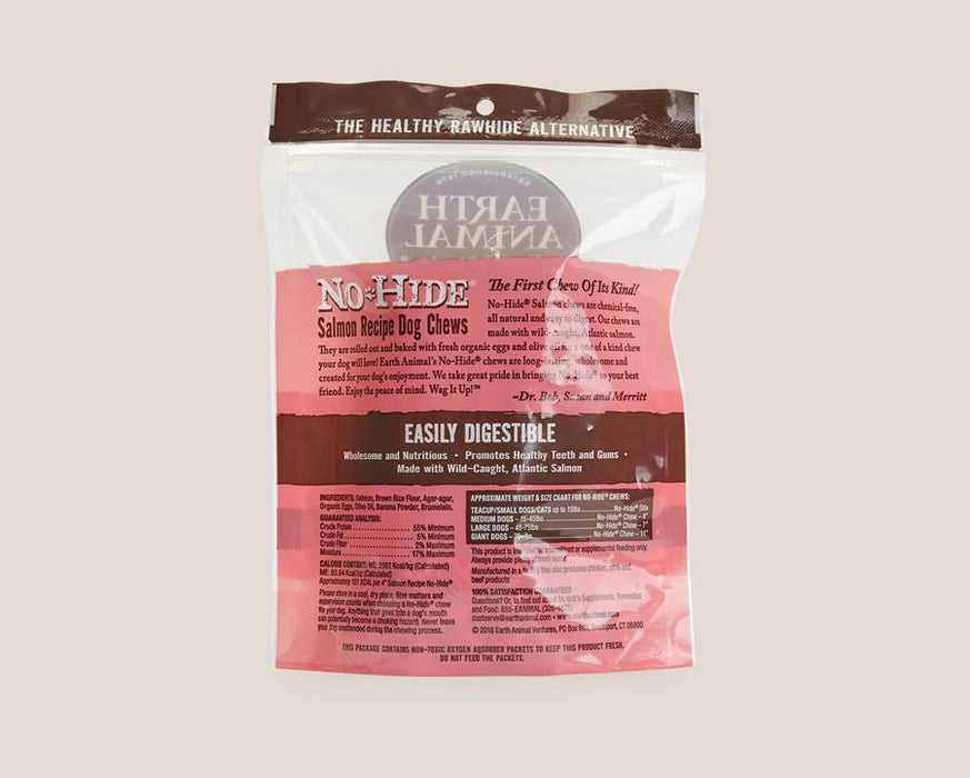 Earth Animal No Hide Dog Chew Salmon Small 4"
