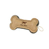 Tall Tails Leather Dog Toy Bone 6"