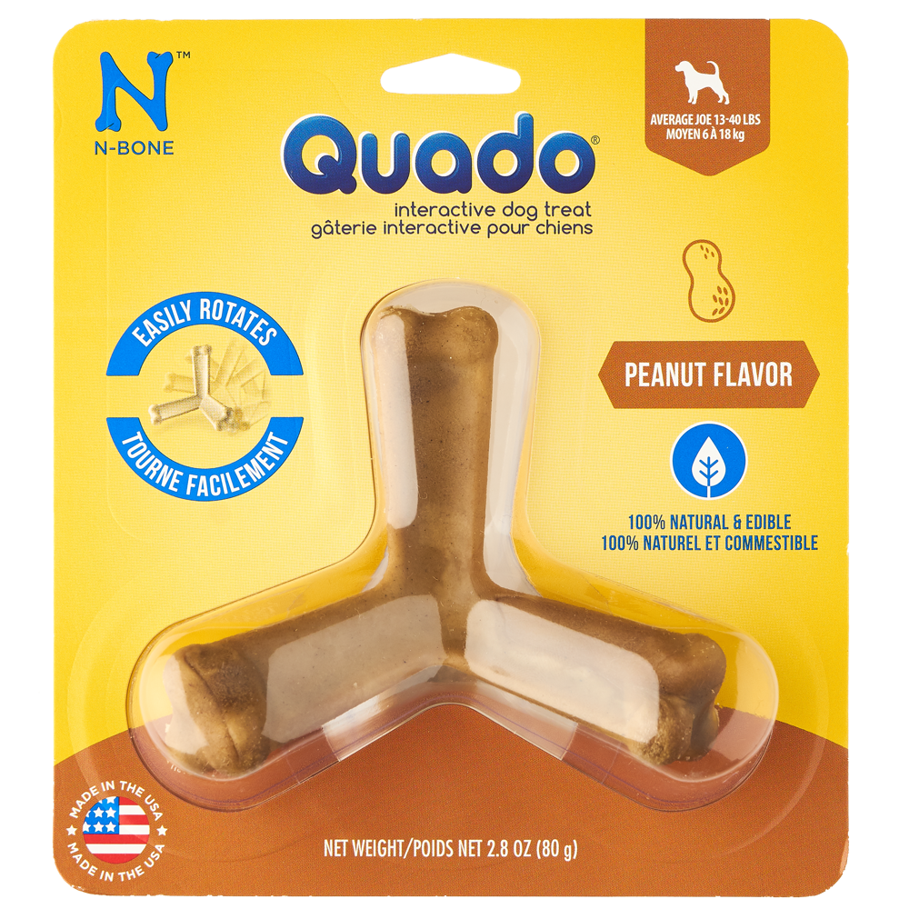 N-Bone Quado Dog Dental Treats Peanut