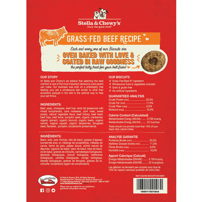 Stella & Chewy's Dog Treats Biscuits Grass-Fed Beef