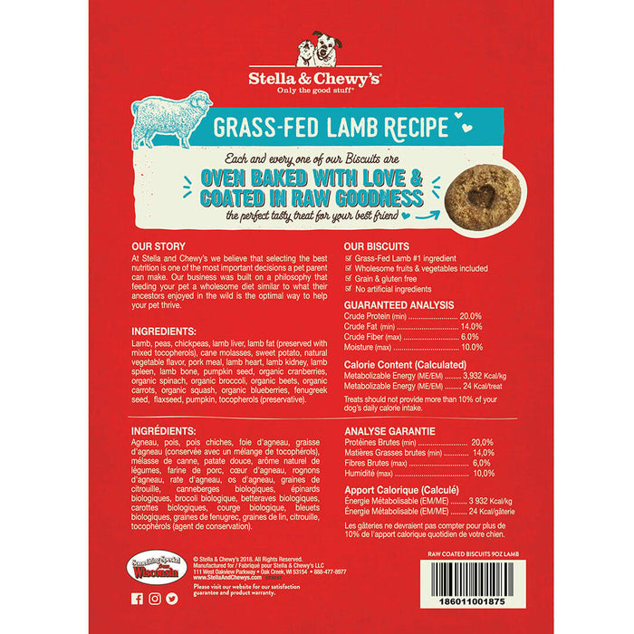 Stella & Chewy's Dog Treats Biscuits Grass-Fed Lamb