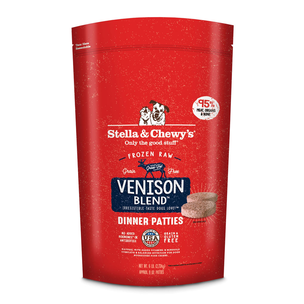 Stella & Chewy's Dog Frozen Raw Food Patties Venison Blend