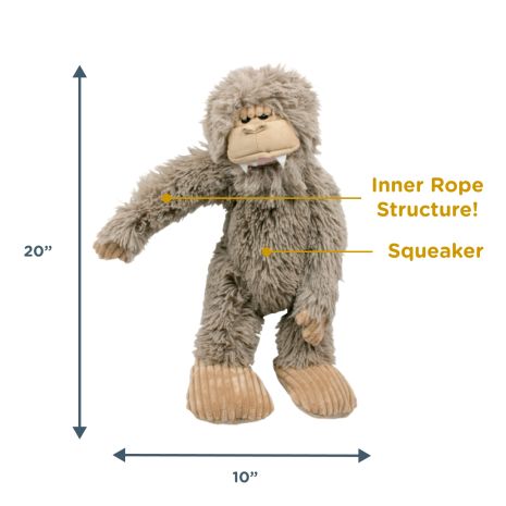 Tall Tails Dog Toy Stuffless Plush Big Foot 20"