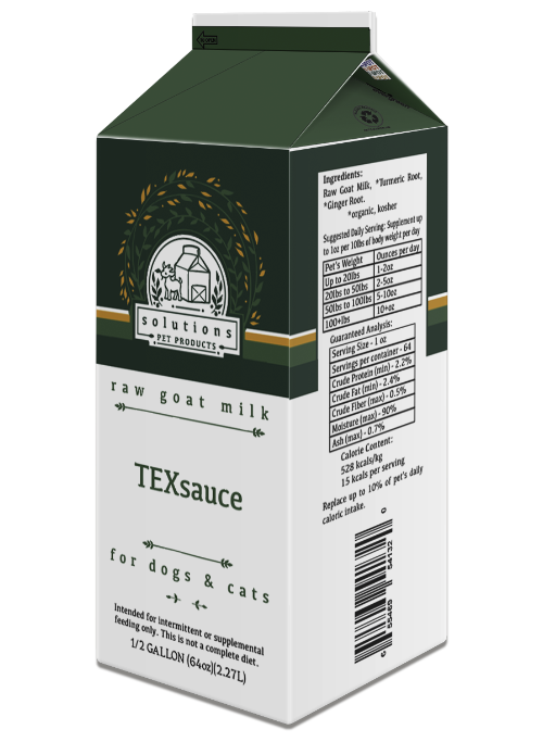 Solutions Pet Products Frozen Raw Goat Milk TexSauce