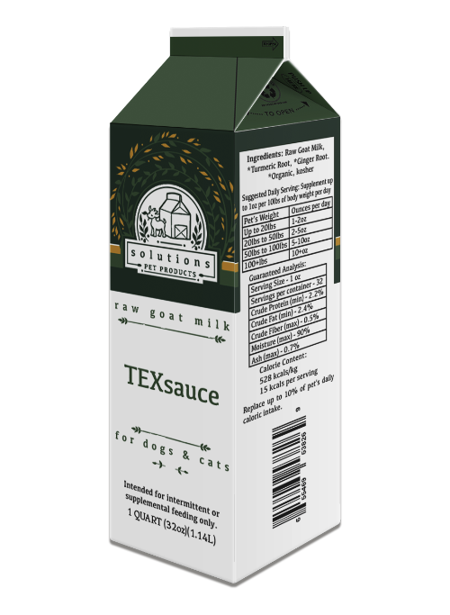 Solutions Pet Products Frozen Raw Goat Milk TexSauce