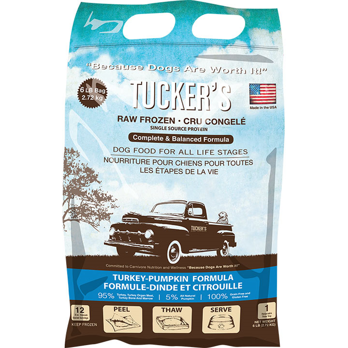 Tucker's Complete Balance Dog Frozen Raw Food Turkey & Pumpkin