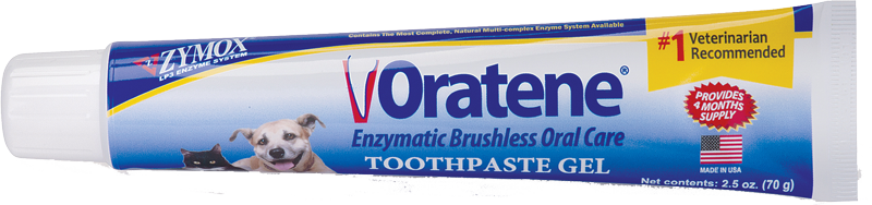 Zymox Oratene Enzymatic Oral Care Brushless Toothpaste Gel, 2.5oz