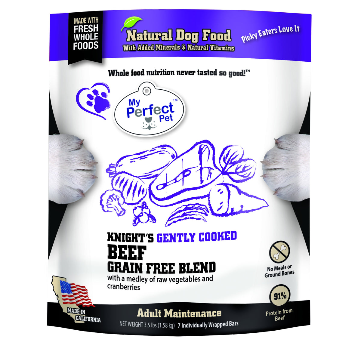 Dog Frozen Gently Cooked Food Well Bred Frozen Food for Dogs