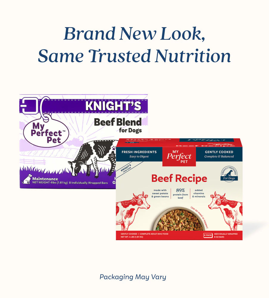 My Perfect Pet Dog Frozen Gently Cooked Food Beef (New Formula)