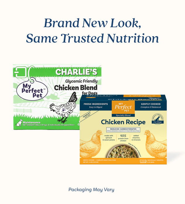 My Perfect Pet Dog Frozen Gently Cooked Food Reduced Carbohydrates Chicken (New Formula)