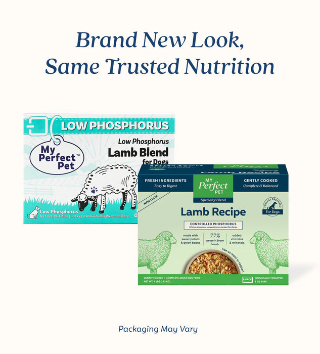 My Perfect Pet Dog Frozen Gently Cooked Food Controlled Phosphorus Lamb (New Formula)