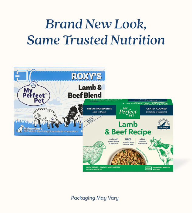 My Perfect Pet Dog Frozen Gently Cooked Food Lamb & Beef (New Formula)