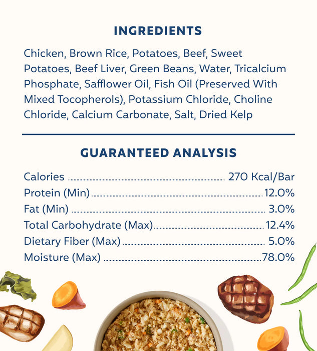My Perfect Pet Dog Frozen Gently Cooked Food Chicken & Beef (New Formula)