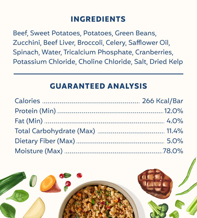 My Perfect Pet Dog Frozen Gently Cooked Food Beef (New Formula)