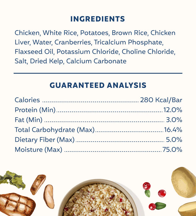 My Perfect Pet Dog Frozen Gently Cooked Food Chicken & Rice (New Formula)