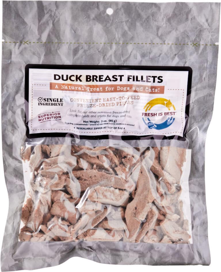 Fresh is Best Freeze Dried Treats, Duck Breast Fillets 3oz