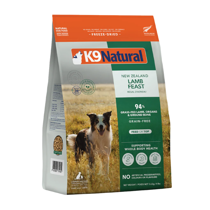K9 Natural Dog Freeze Dried Food Lamb Feast