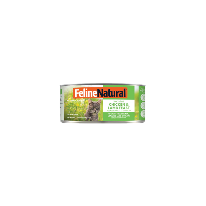 Feline Natural Grain Free Cat Can Food Chicken & Lamb