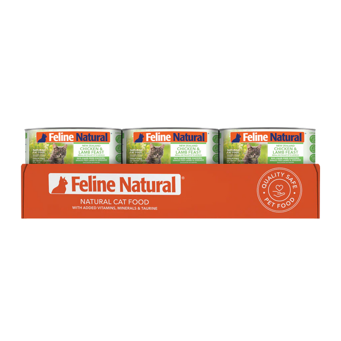 Feline Natural Grain Free Cat Can Food Chicken & Lamb