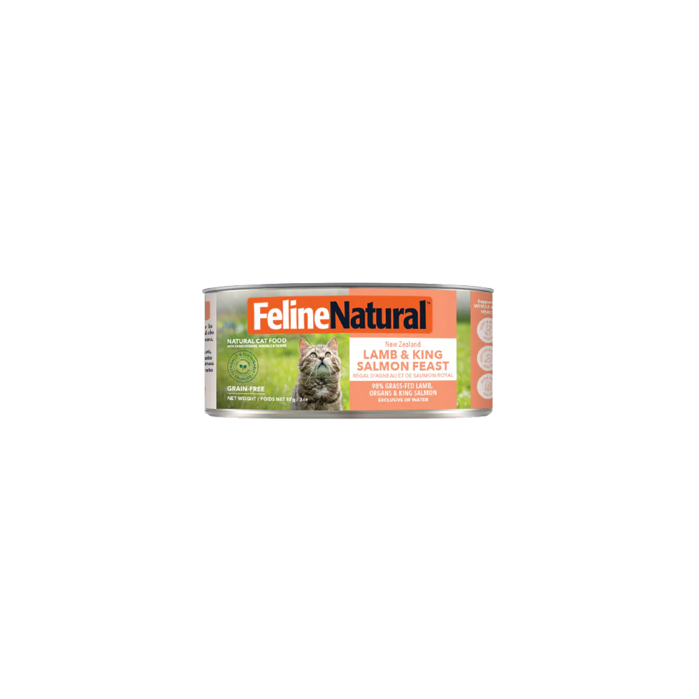 Feline Natural Grain Free Cat Can Food Lamb & Salmon