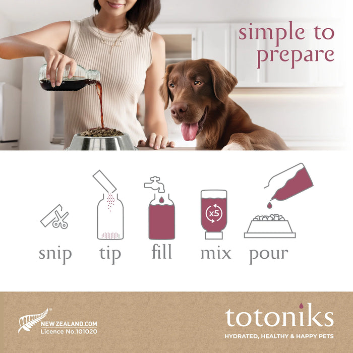 Totoniks Natural Food Topper Hip, Joint & Hydration Small Dog Refill Pack 15 sachets