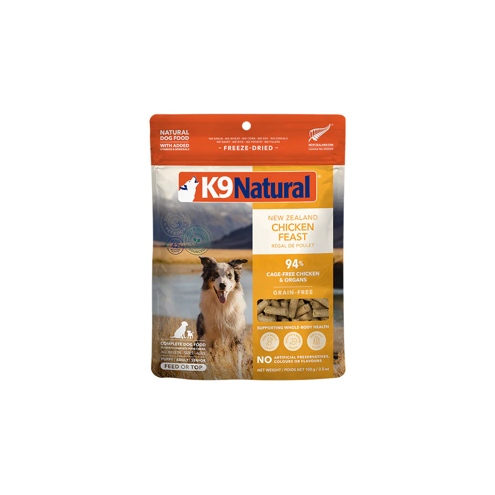 K9 Natural Dog Freeze Dried Food Chicken Topper, 3.5oz