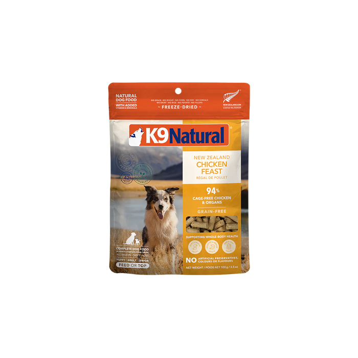 K9 Natural Dog Freeze Dried Food Chicken Topper, 3.5oz