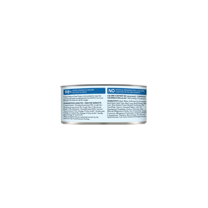 Feline Natural Grain Free Cat Can Food Beef