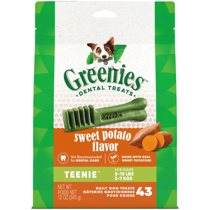 Greenie Sweet Potato Dental Treats Teenie