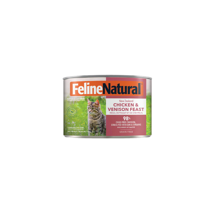 Feline Natural Grain Free Cat Can Food Chicken & Venison
