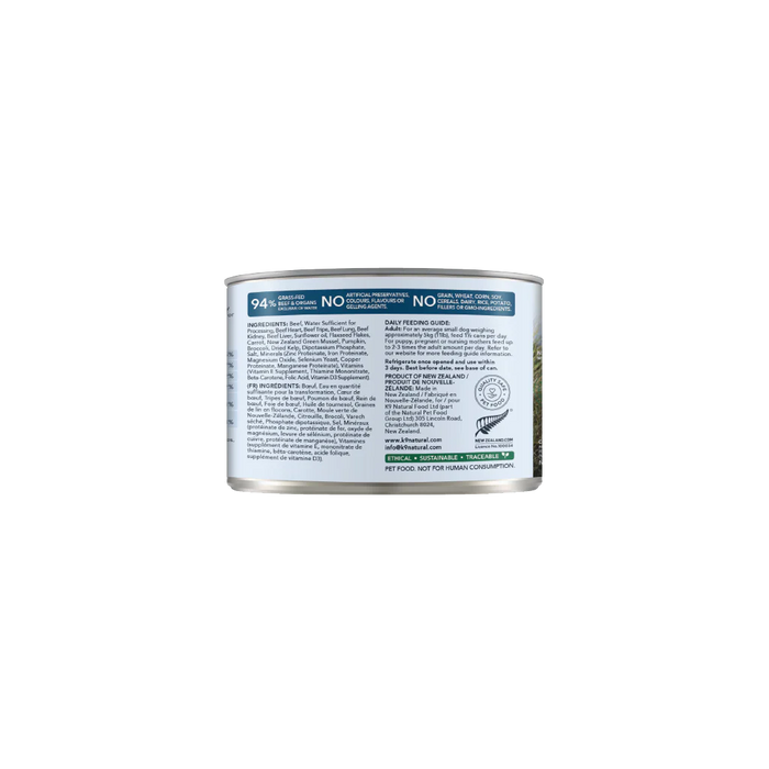 K9 Natural Grain Free Dog Can Food Beef