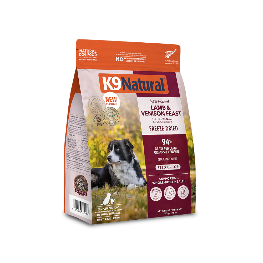K9 Natural Dog Freeze Dried Food Lamb & Venison