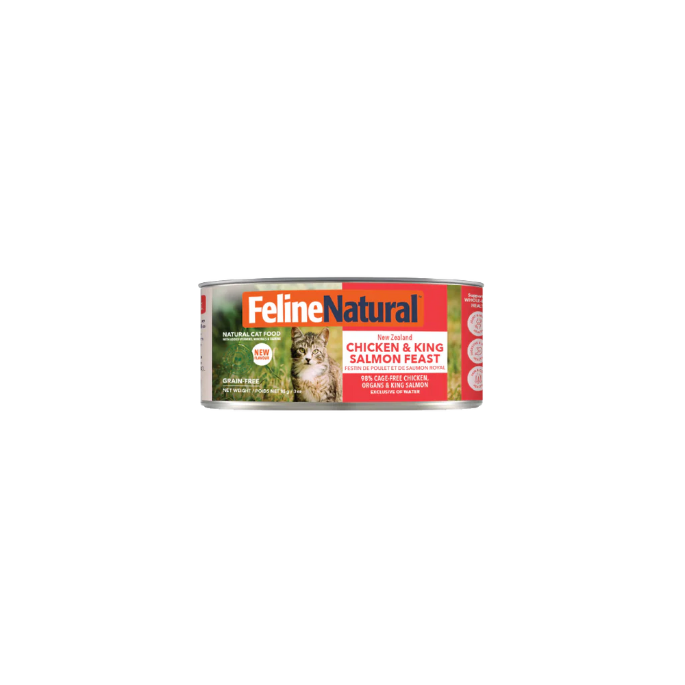 Feline Natural Grain Free Cat Can Food Chicken & Salmon