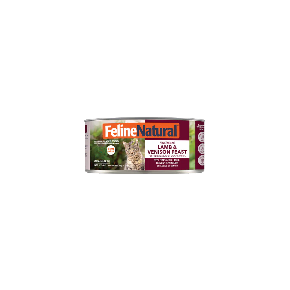 Feline Natural Grain Free Cat Can Food Lamb & Vension