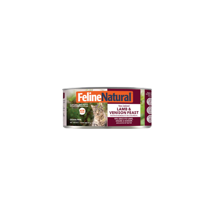 Feline Natural Grain Free Cat Can Food Lamb & Vension