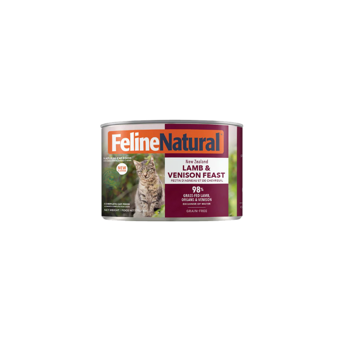 Feline Natural Grain Free Cat Can Food Lamb & Vension