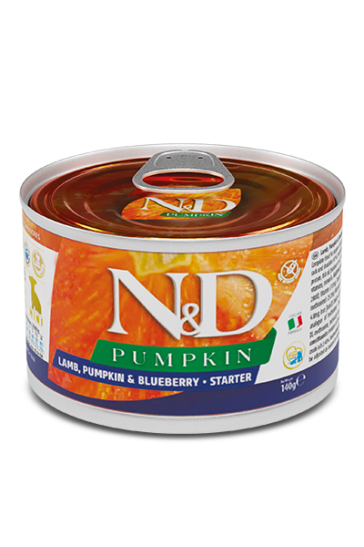 Farmina N&D Pumpkin Grain Free Dog Can Food Lamb & Blueberry Starter