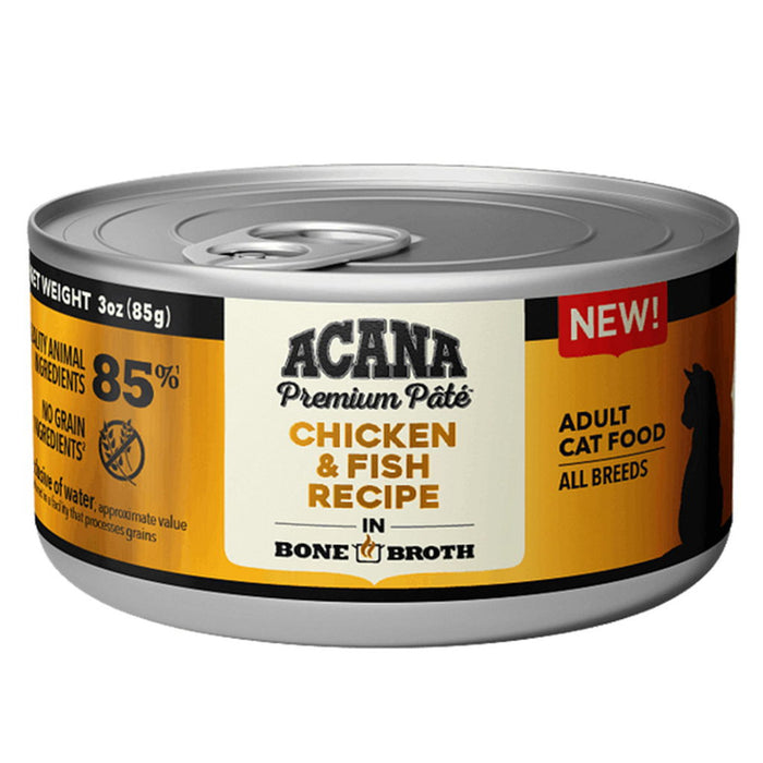 Acana Cat Grain Free Pate Can Food Chicken & Fish