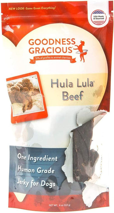 Goodness Gracious Dog Treats Hula Lula Jerky Beef