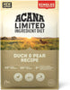 Acana Singles Grain Free Dog Dry Food Duck & Pear