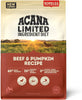 Acana Singles Grain Free Dog Dry Food Beef & Pumpkin