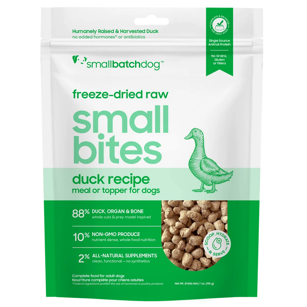 Small Batch Dog Freeze Dried Food Duck, Small Bites