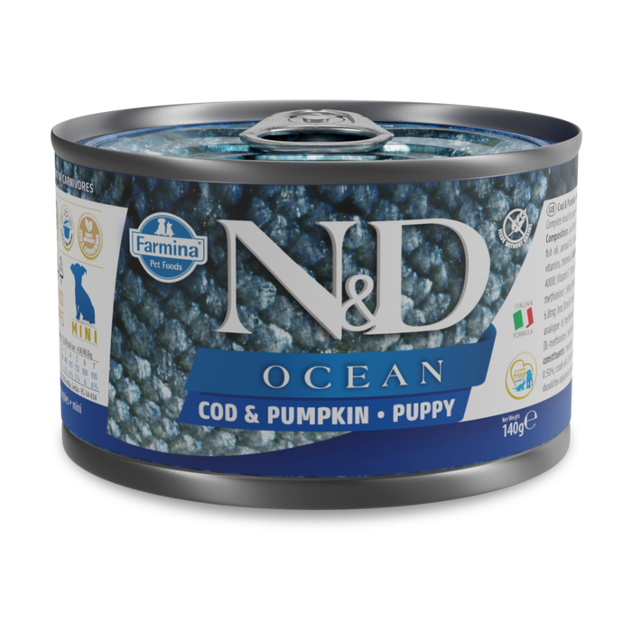 Farmina N&D Ocean Grain Free Dog Can Food Codfish & Pumpkin Puppy