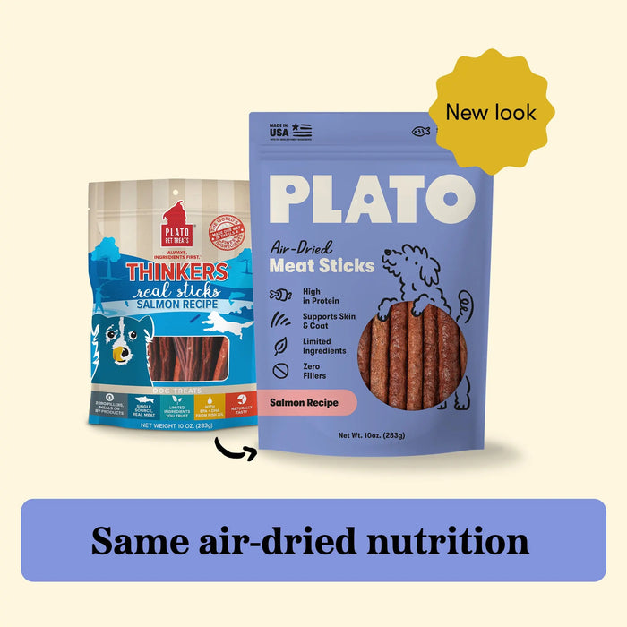 Plato Thinkers Dog Treats Salmon Recipe, 10oz