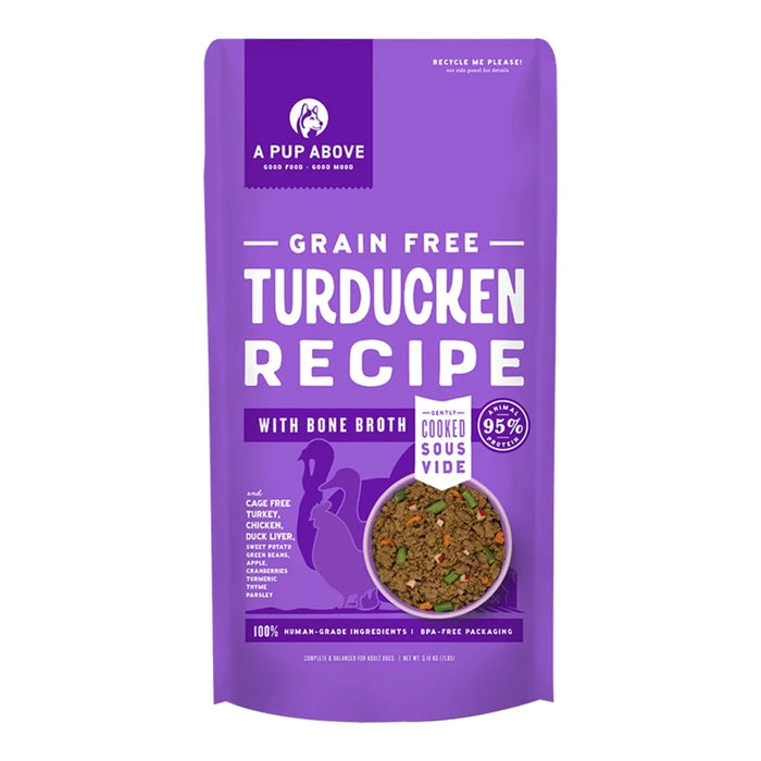 A Pup Above Dog Frozen Gently Cooked Food Turducken