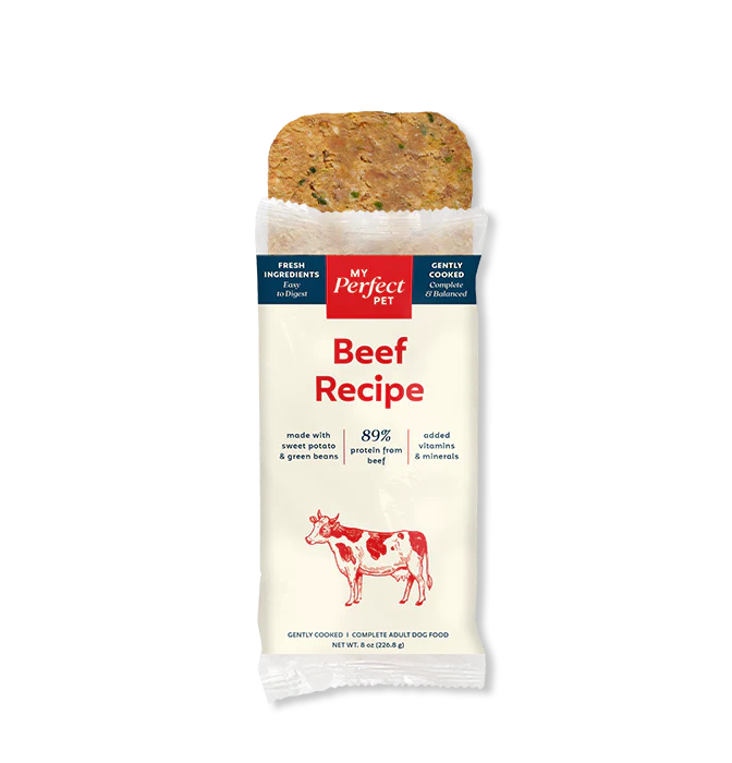 My Perfect Pet Dog Frozen Gently Cooked Food Beef (New Formula)