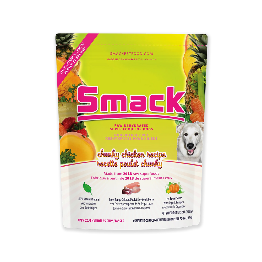 Smack Dehydrated Dog Food Chunky Chicken