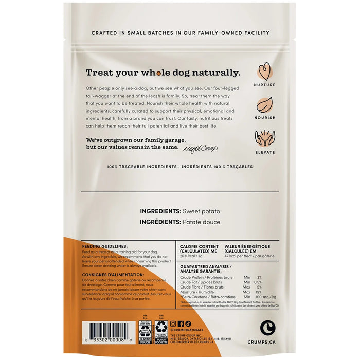 Crumps Naturals Sweet Potato Dog Chews