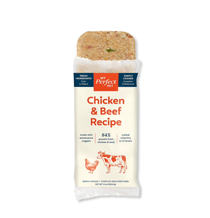 My Perfect Pet Dog Frozen Gently Cooked Food Chicken & Beef (New Formula)