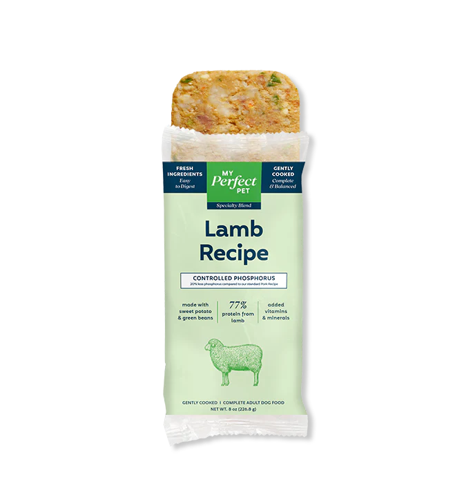 My Perfect Pet Dog Frozen Gently Cooked Food Controlled Phosphorus Lamb (New Formula)